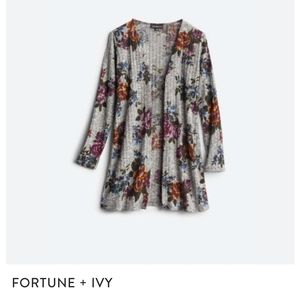 Fortune + Ivy floral cardigan